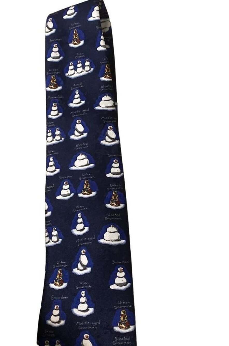 Dockers Snowman Christmas Tie